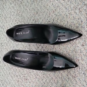 Wet seal black heels